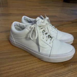 Vans leather lowtop old skool sneakers